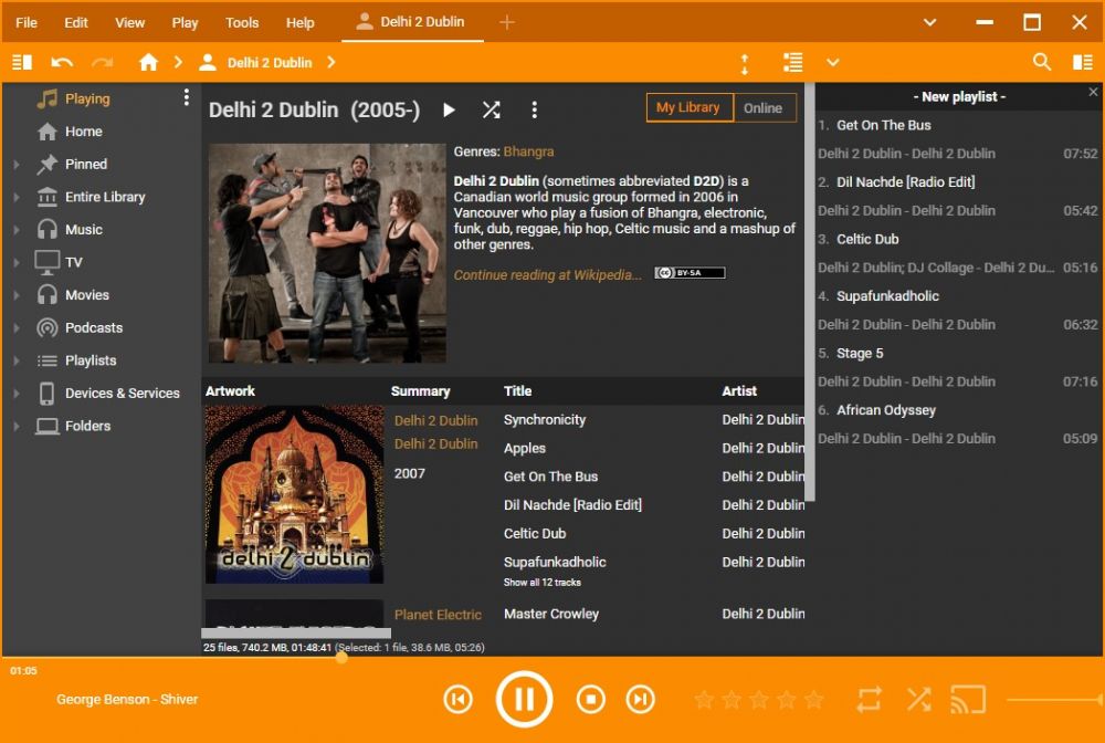 MediaMonkey Playlist Window