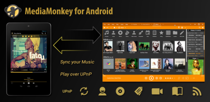Thanks for downloading MediaMonkey for Windows. Check out MediaMonkey for Android if you'd like to sync your library between both devices