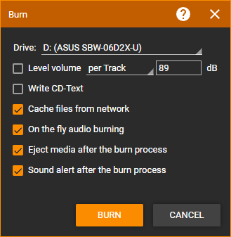 Burning an Audio CD