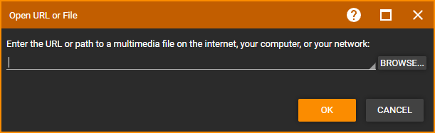 MediaMonkey Open URL or File