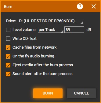 Burning an Audio CD