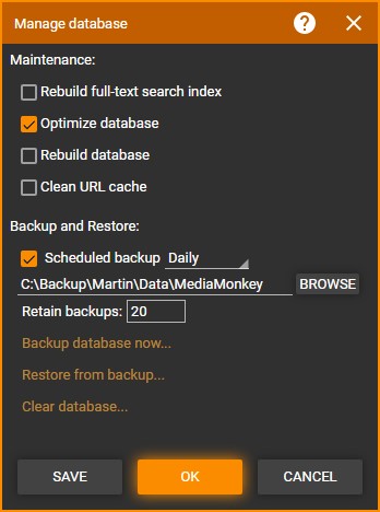 Managing the MediaMonkey Database - MediaMonkey Wiki