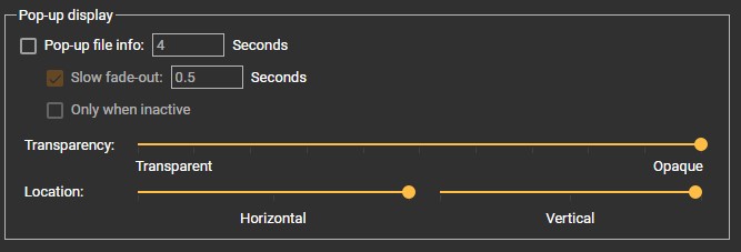 Player Popup