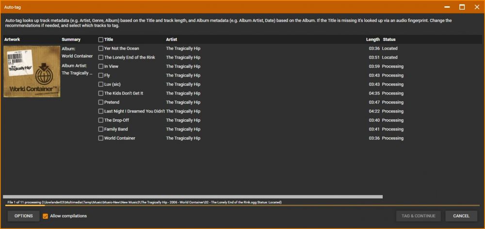 MM5 Auto-Tag dialog