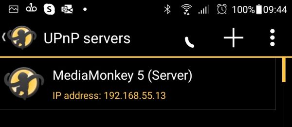 MMA UPnP Servers